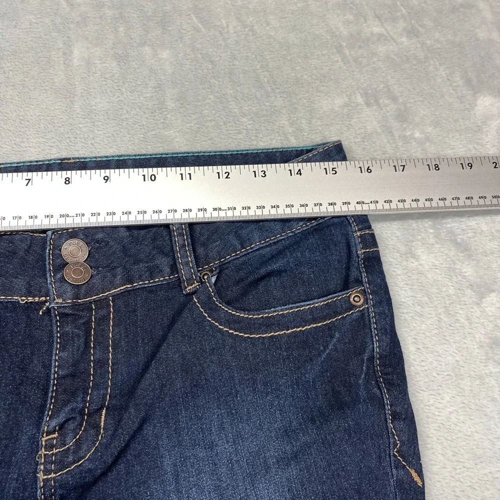 NWT rue21 Jeans Womens 5/6 (31x30) Blue Denim‎ Double Stitch Mid Rise Skinny Leg